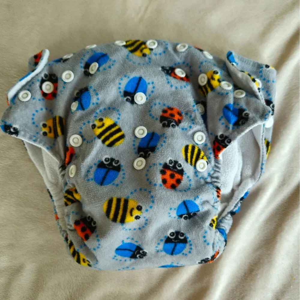 KaWaii Baby One-Size Pocket Cloth Diaper Bundle - Set of 3 + Inserts